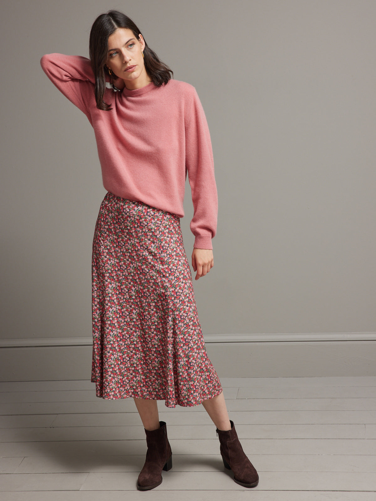 Damenpullover mit rundem Halsausschnitt - Cashmere-Kollektion