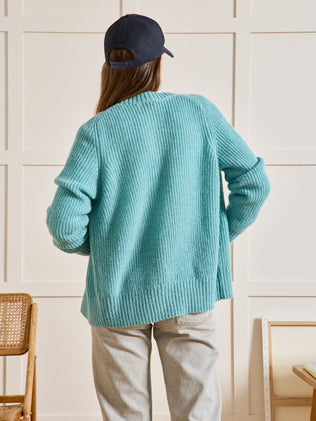 Cardigan femme avec laine, alpaga et mohair