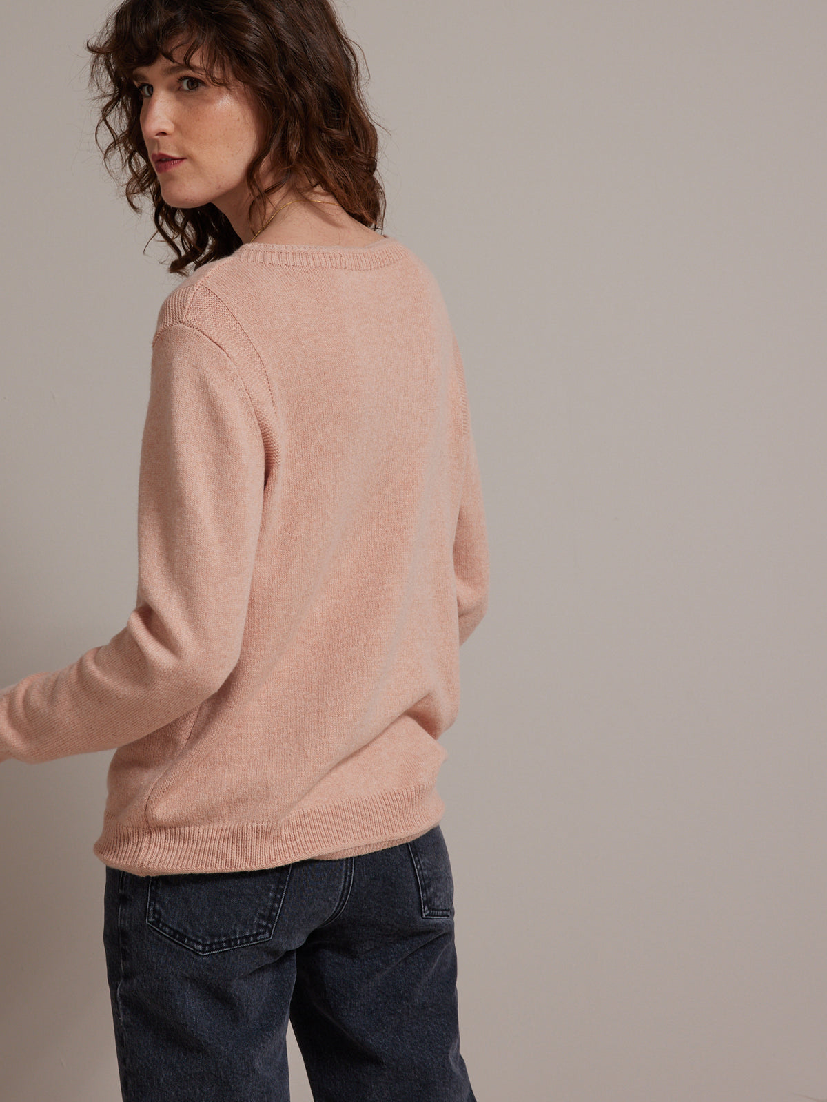 Damenpullover aus RWS*Merinowolle mit rundem Halsausschnitt