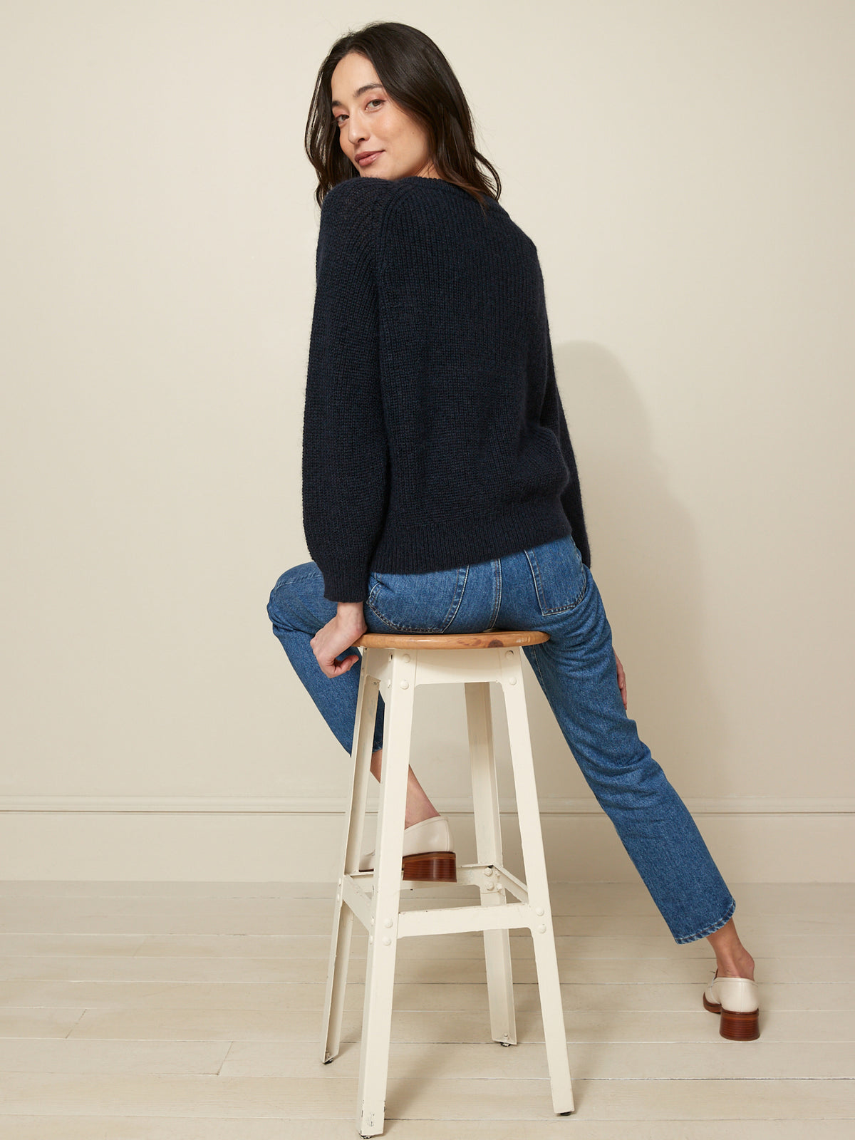 Cardigan boule femme mélange mohair