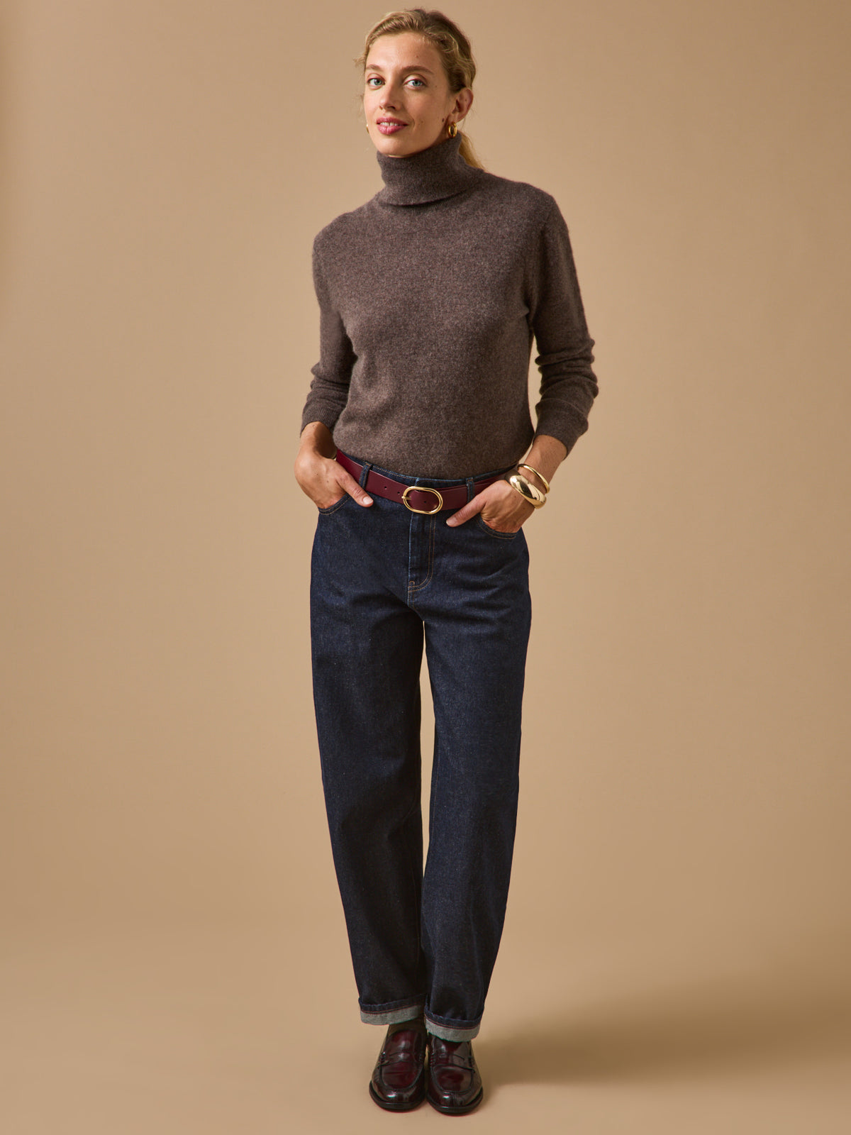 Pull col roulé femme - Collection Cachemire
