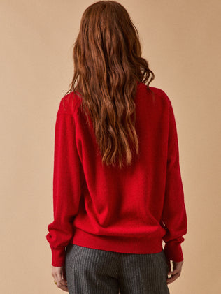 Damenpullover mit V-Ausschnitt - Cashmere-Kollektion