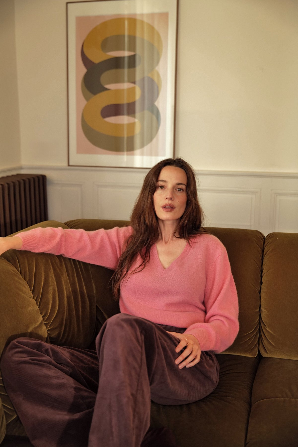 Damenpullover mit V-Ausschnitt - Cashmere-Kollektion