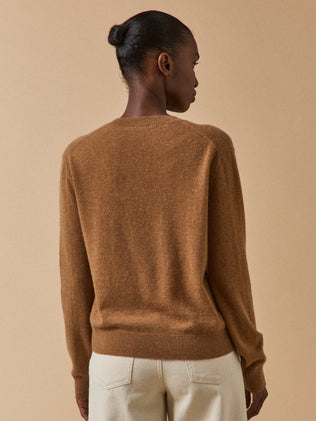 Damenpullover mit V-Ausschnitt - Cashmere-Kollektion