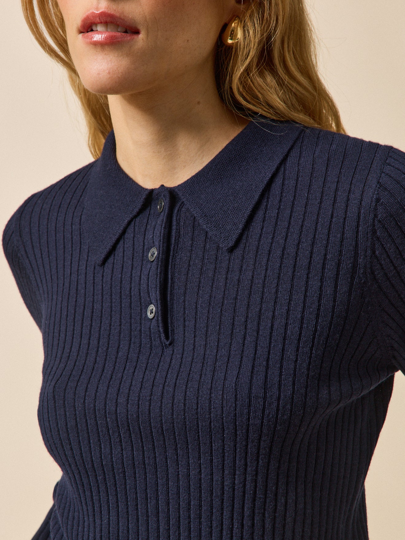 Damen-Poloshirt aus RWS*-Wolle