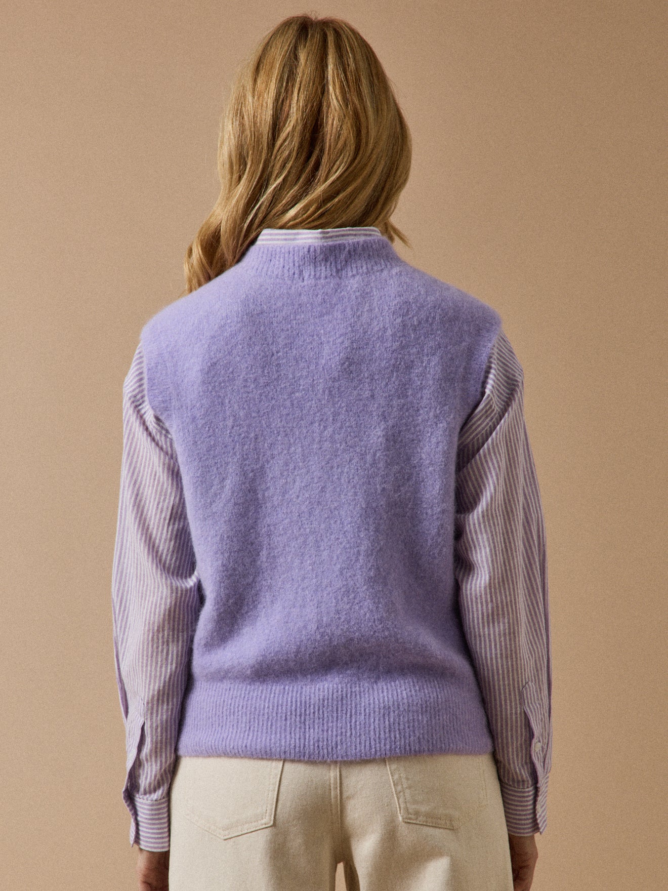 Damen-Strickweste aus Alpakamischung