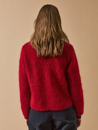 Gilet femme avec laine et mohair