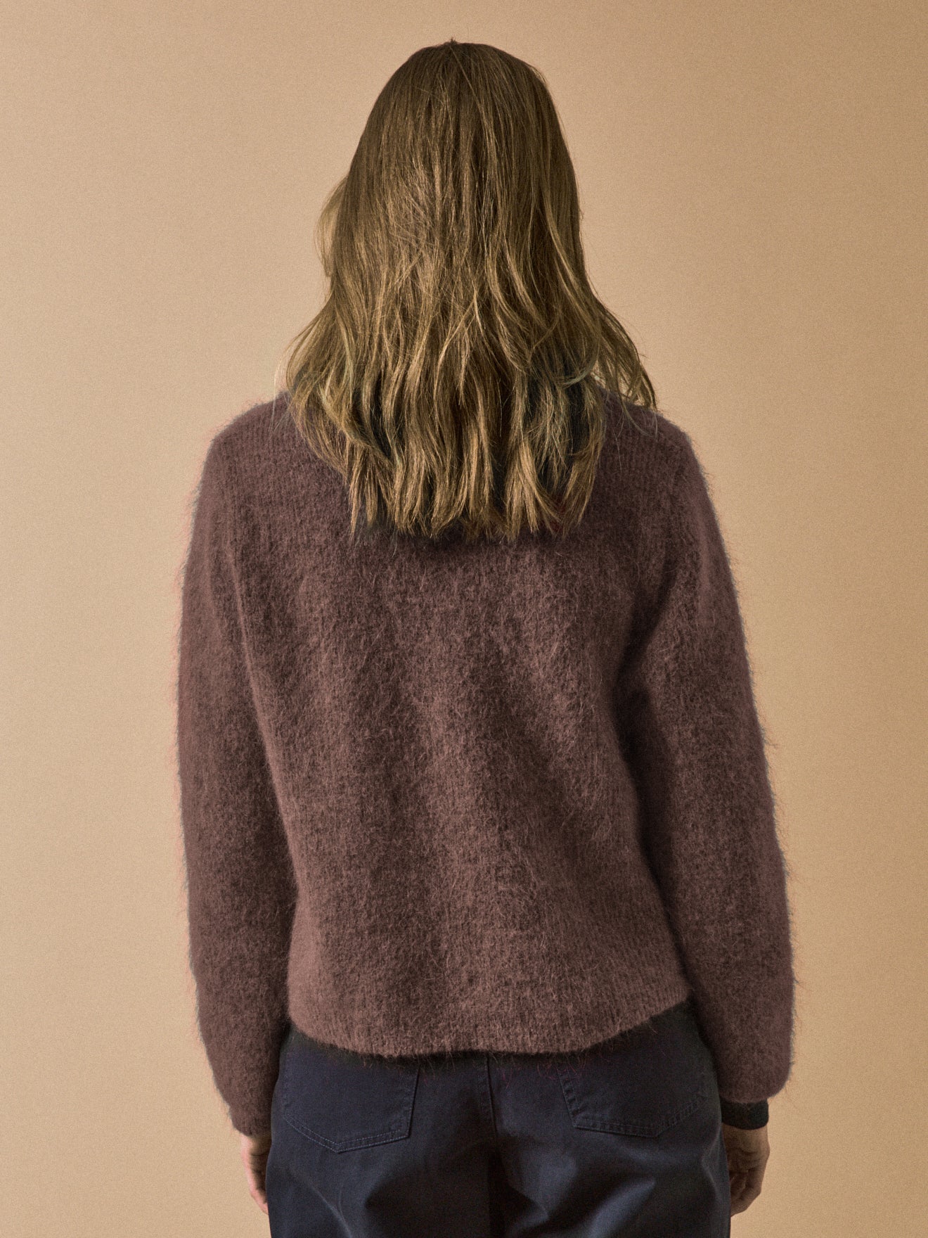 Gilet femme avec laine et mohair