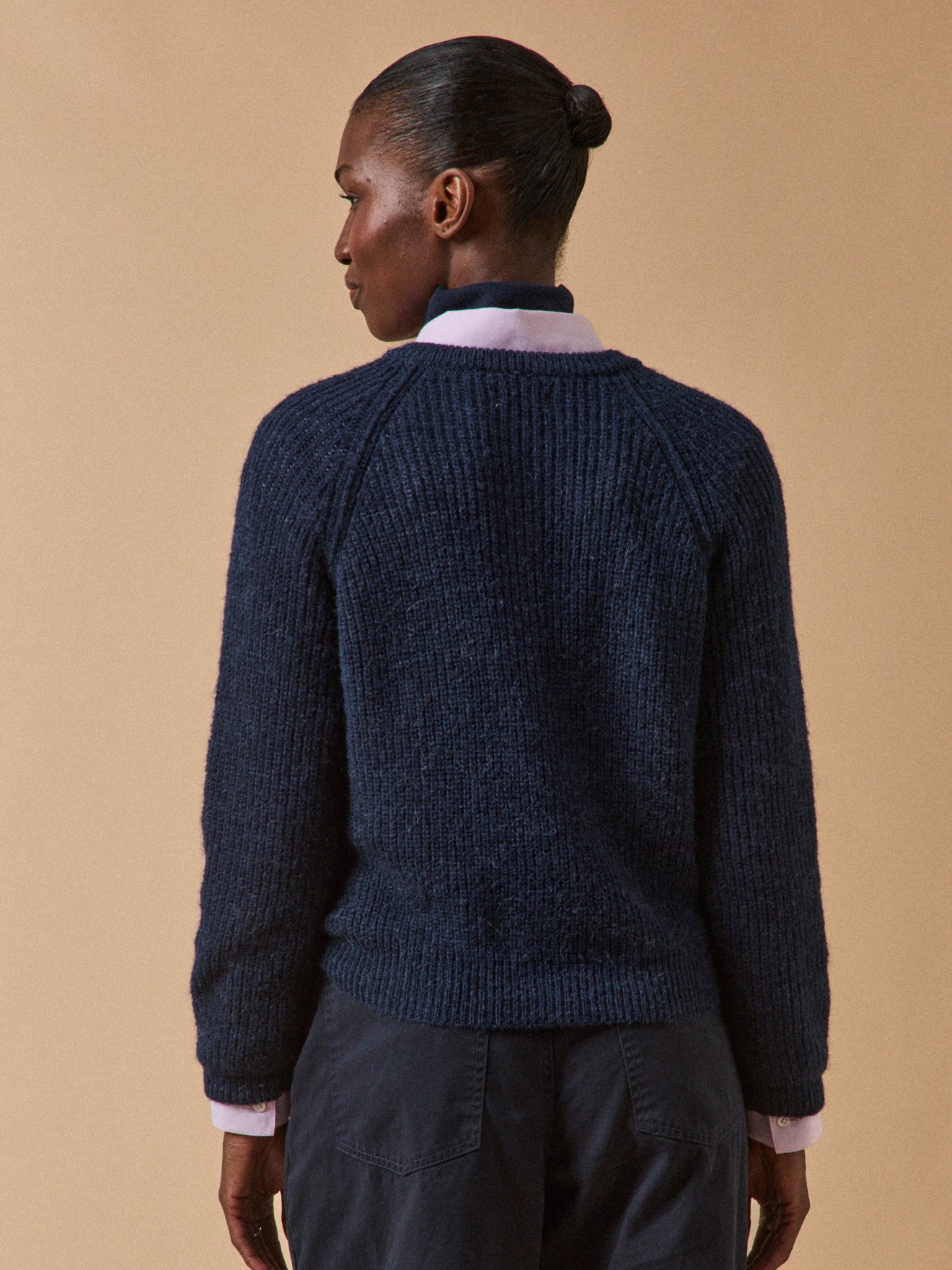 Damen-Cardigan mit Wolle, Alpaka und Mohair