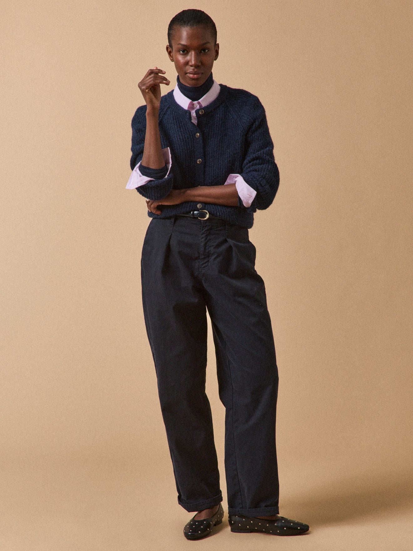 Damen-Cardigan mit Wolle, Alpaka und Mohair