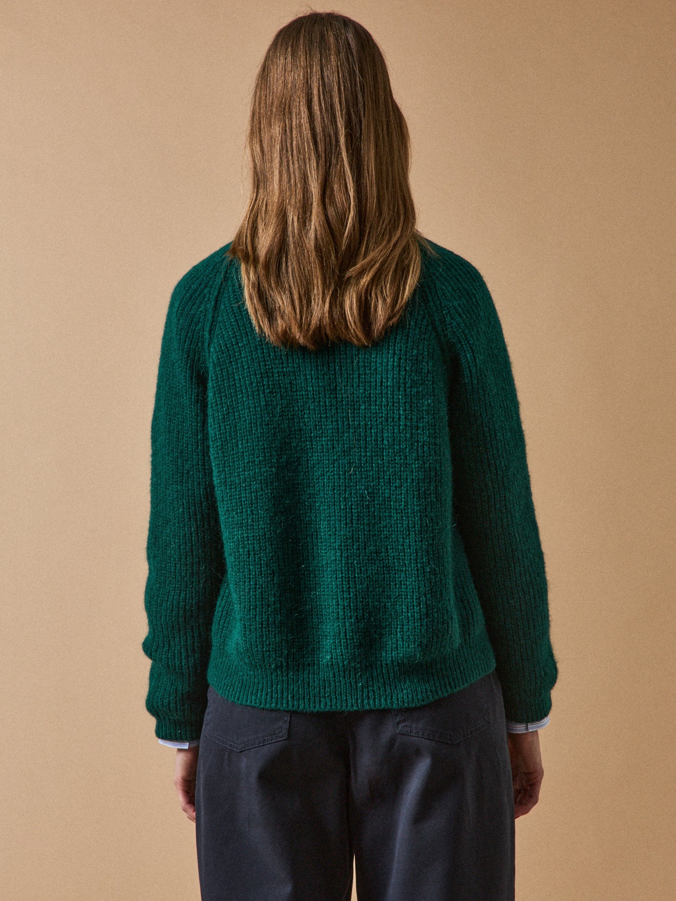 Damen-Cardigan mit Wolle, Alpaka und Mohair