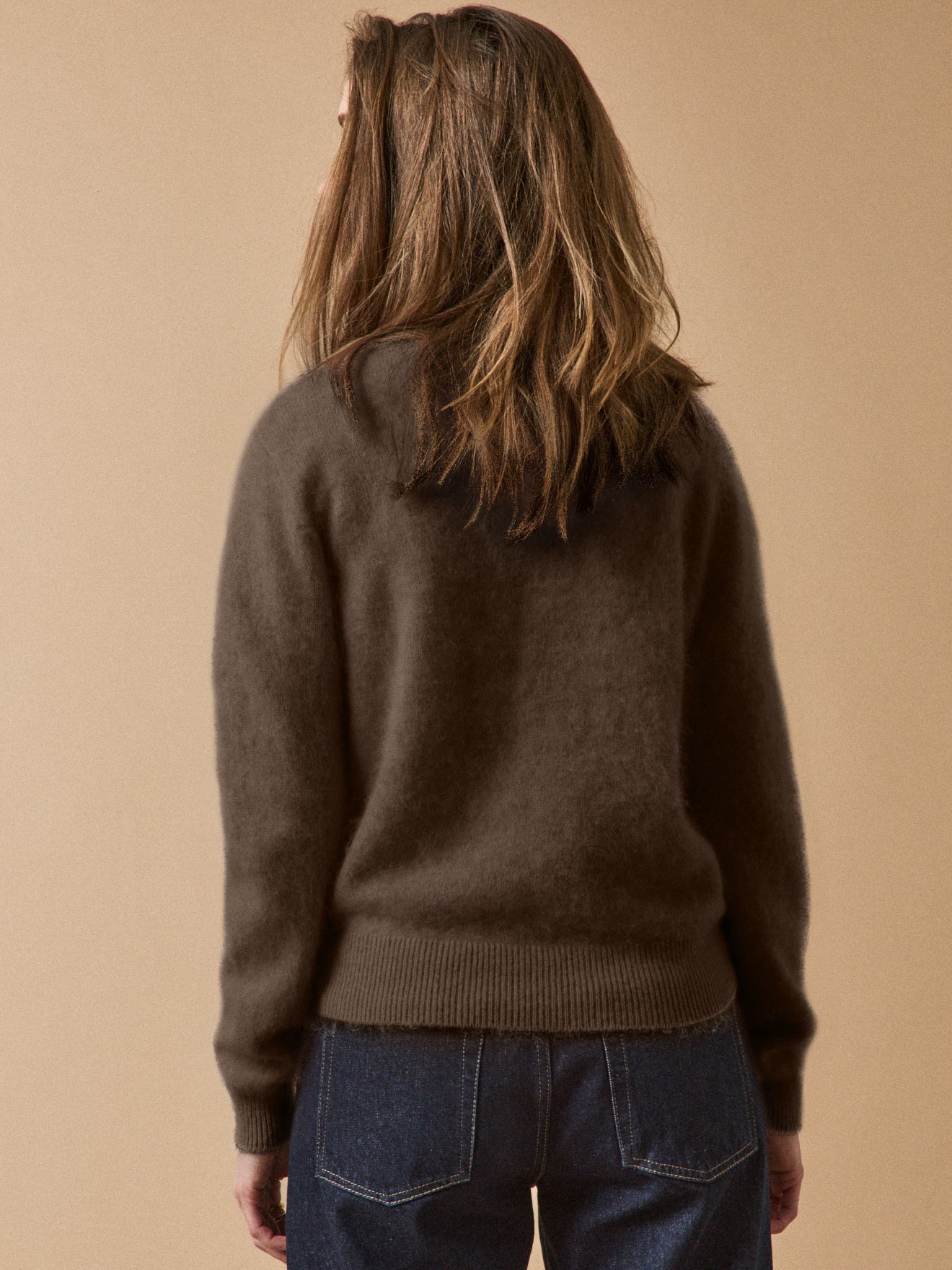 Damenpullover mit rundem Halsausschnitt