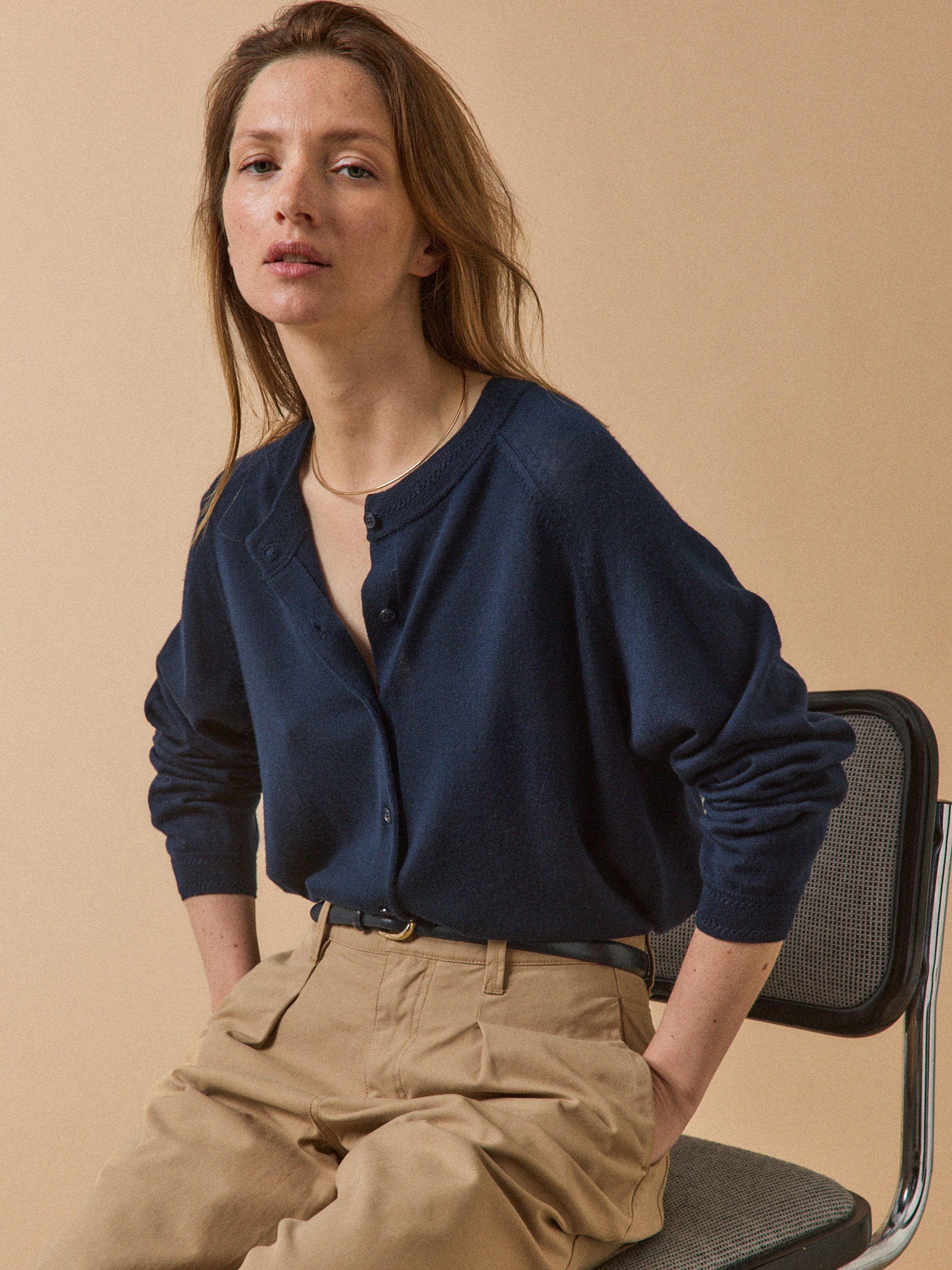 Damen-Cardigan aus RWS*-Merinowolle