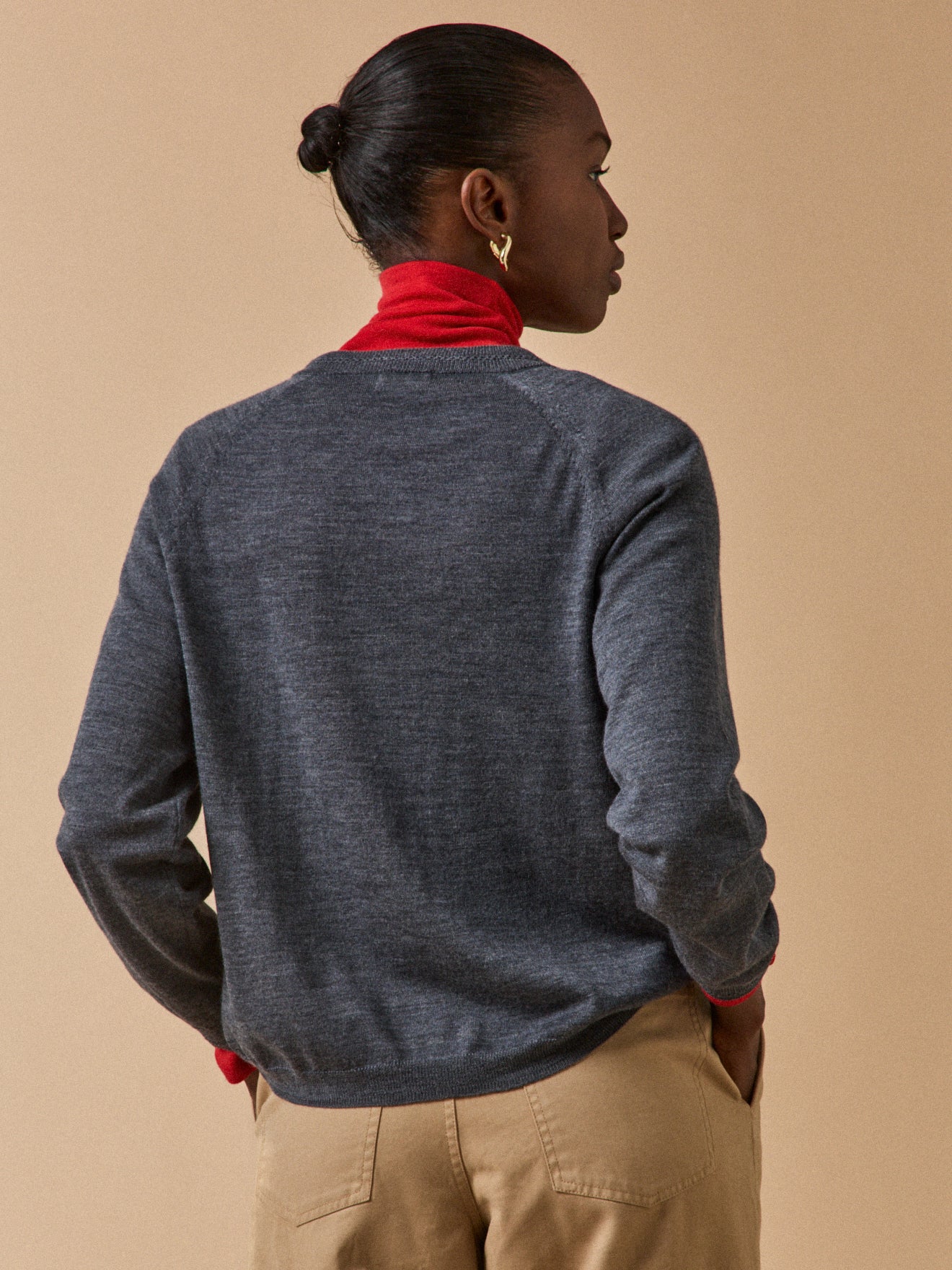 Damen-Cardigan aus RWS*-Merinowolle