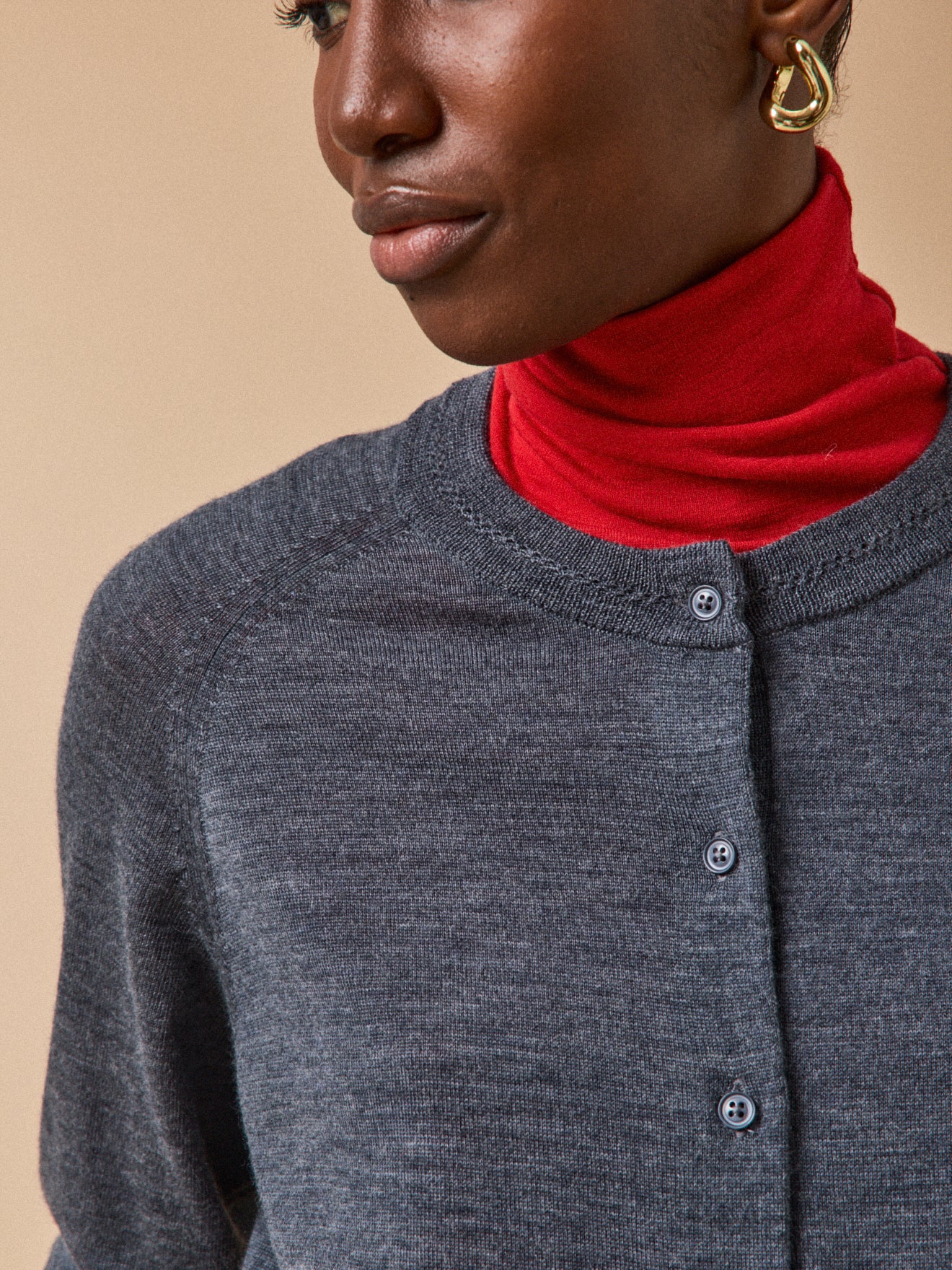 Damen-Cardigan aus RWS*-Merinowolle