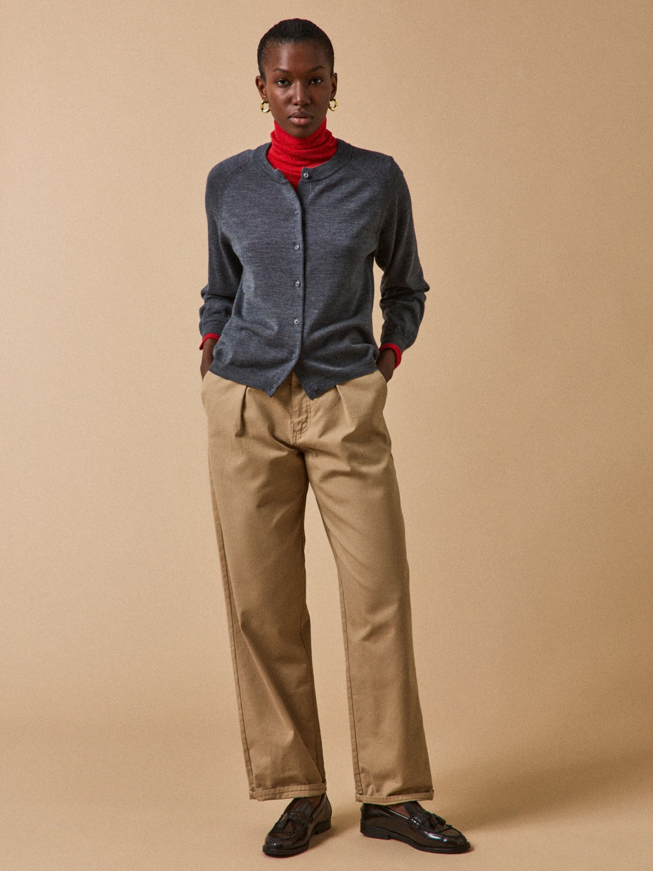 Damen-Cardigan aus RWS*-Merinowolle