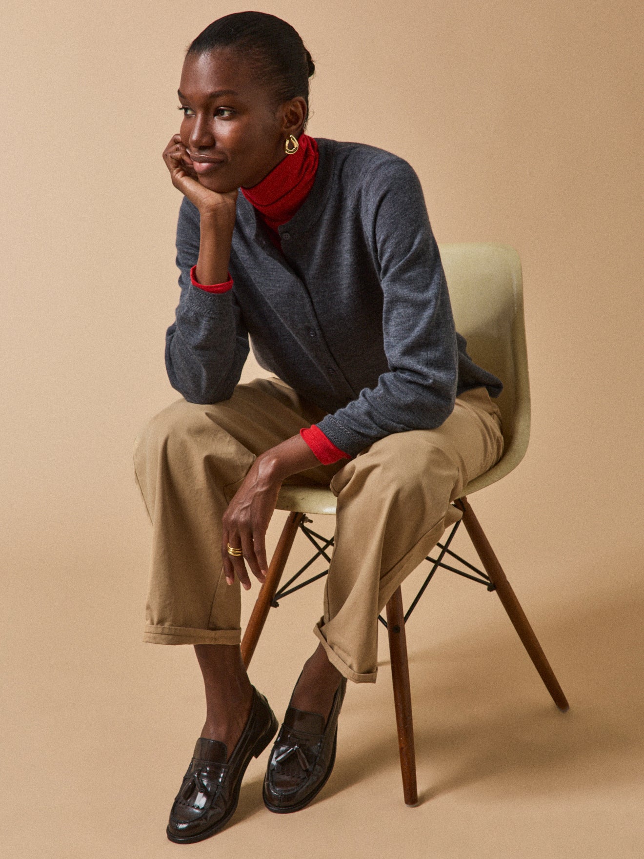 Damen-Cardigan aus RWS*-Merinowolle