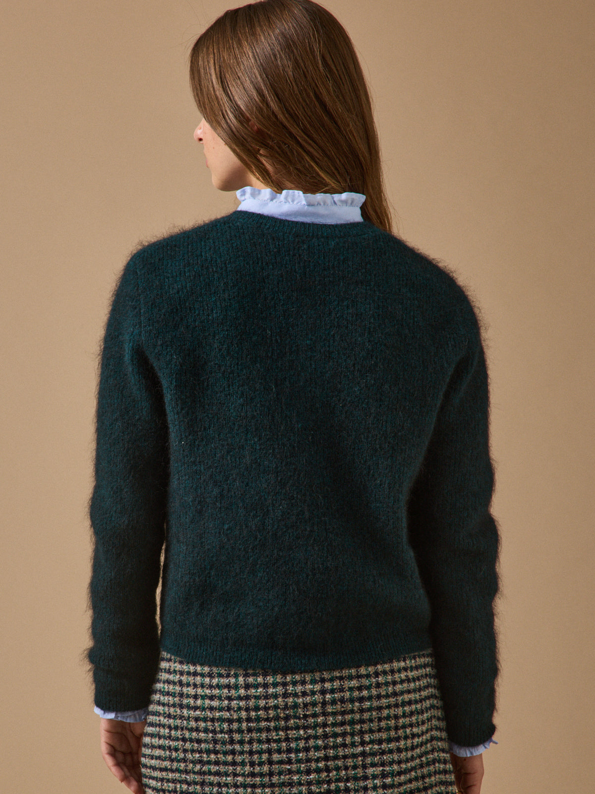 Damen-Cardigan mit Wolle und Mohair
