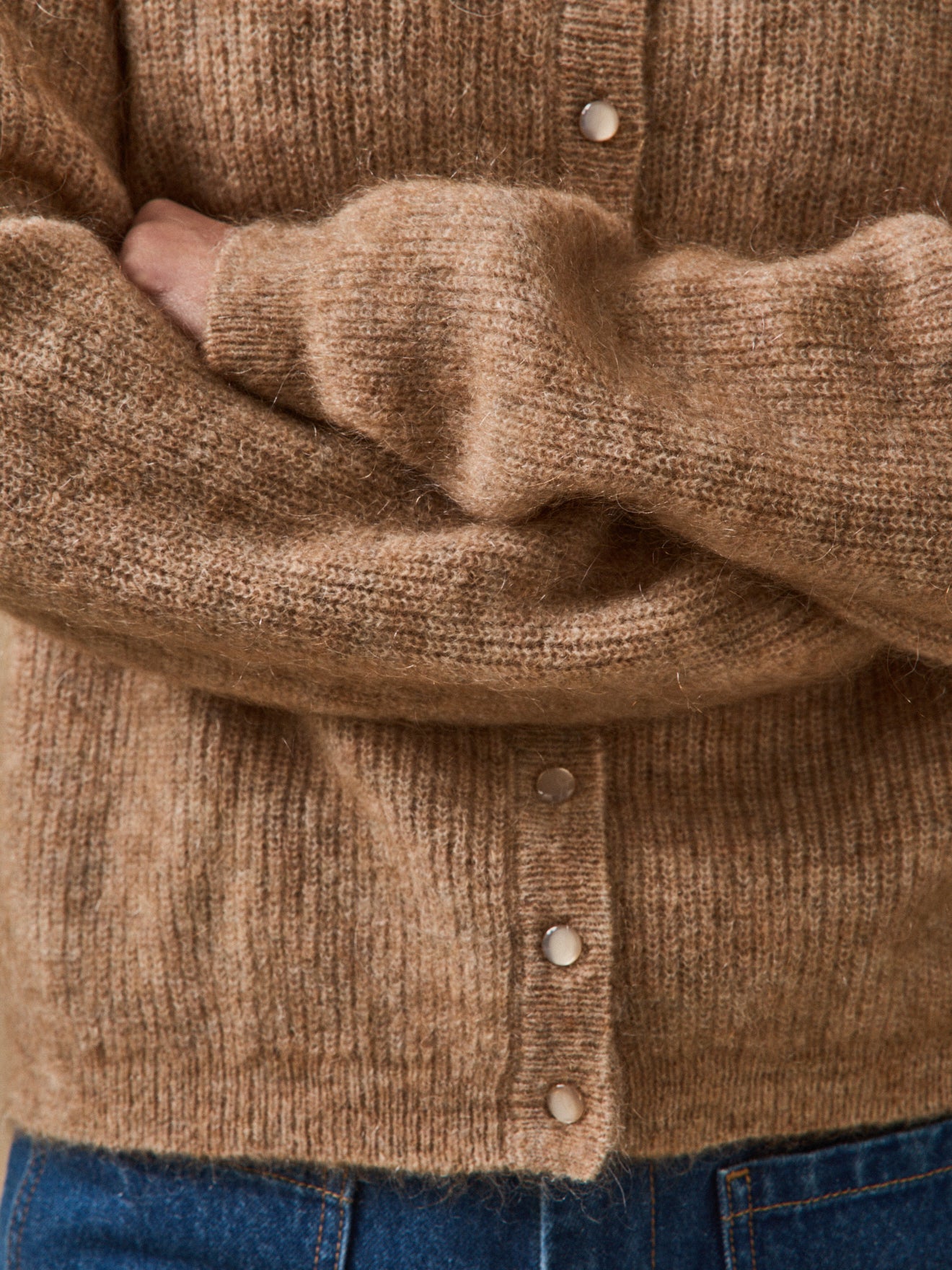 Gilet femme avec laine et mohair