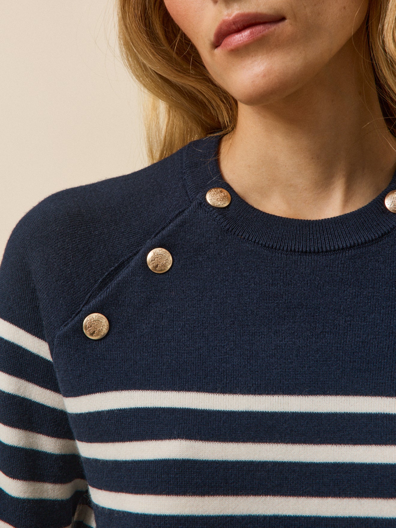 Pull marin raglan femme laine RWS*