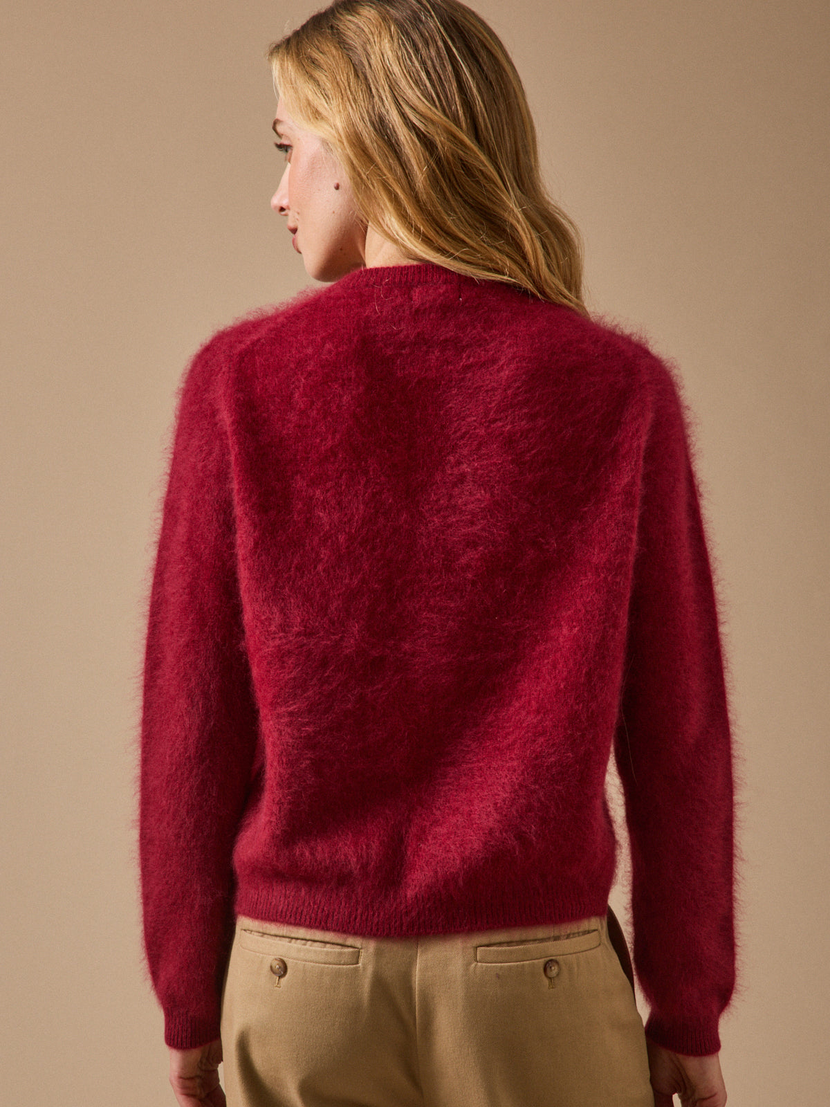 Gilet laine brossée femme