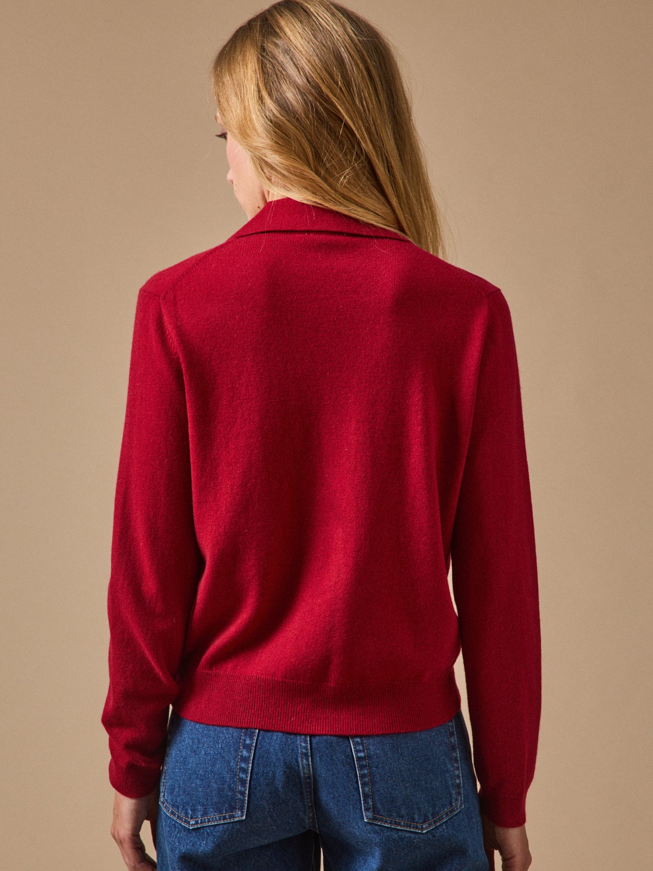 Damen-Cardigan aus RWS*-Wolle und Cashmere