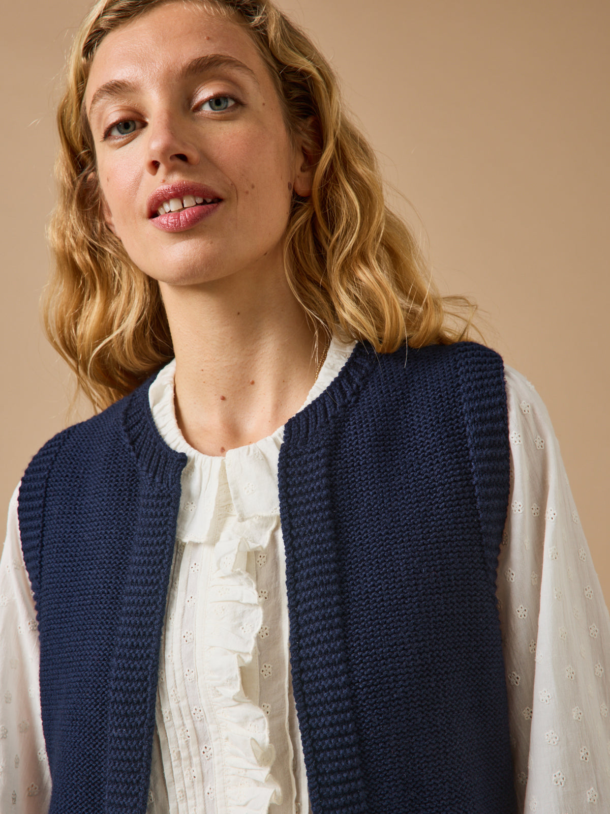 Gilet laine mérinos Femme - Cyrillus X les 3 Tricoteurs