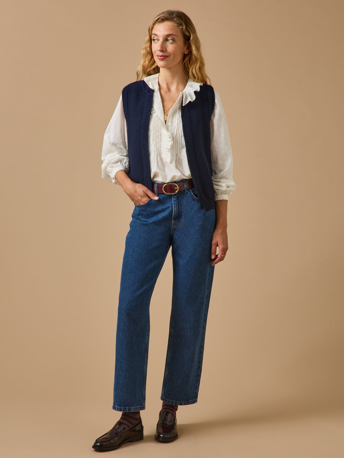Gilet laine mérinos Femme - Cyrillus X les 3 Tricoteurs