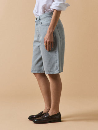 Bermuda jean femme coton biologique