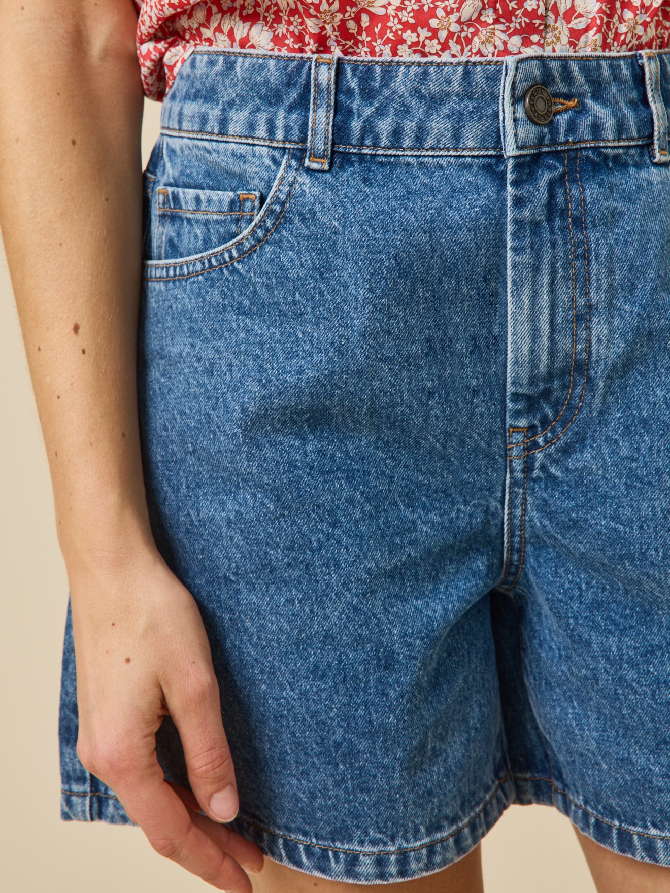 Damen-Jeansshort aus Bio-Baumwolle