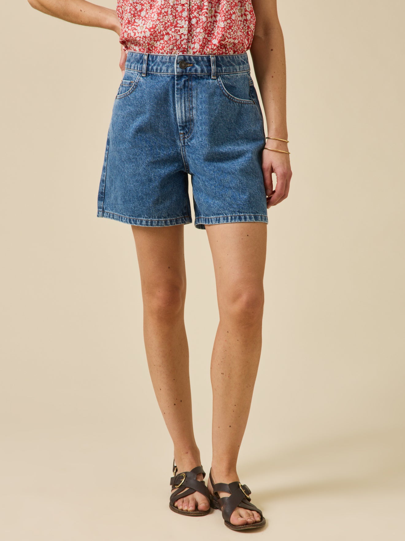 Damen-Jeansshort aus Bio-Baumwolle