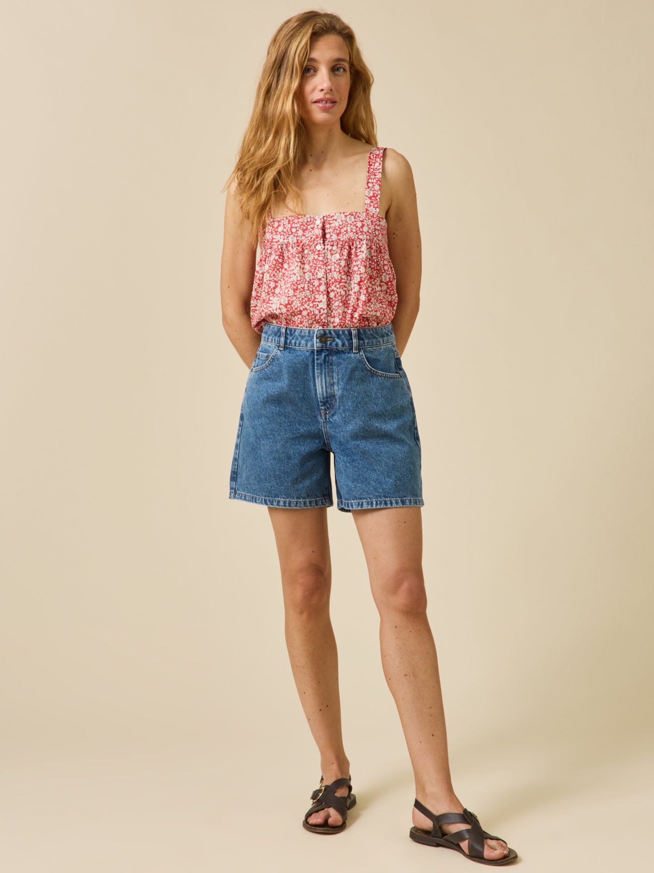 Damen-Jeansshort aus Bio-Baumwolle