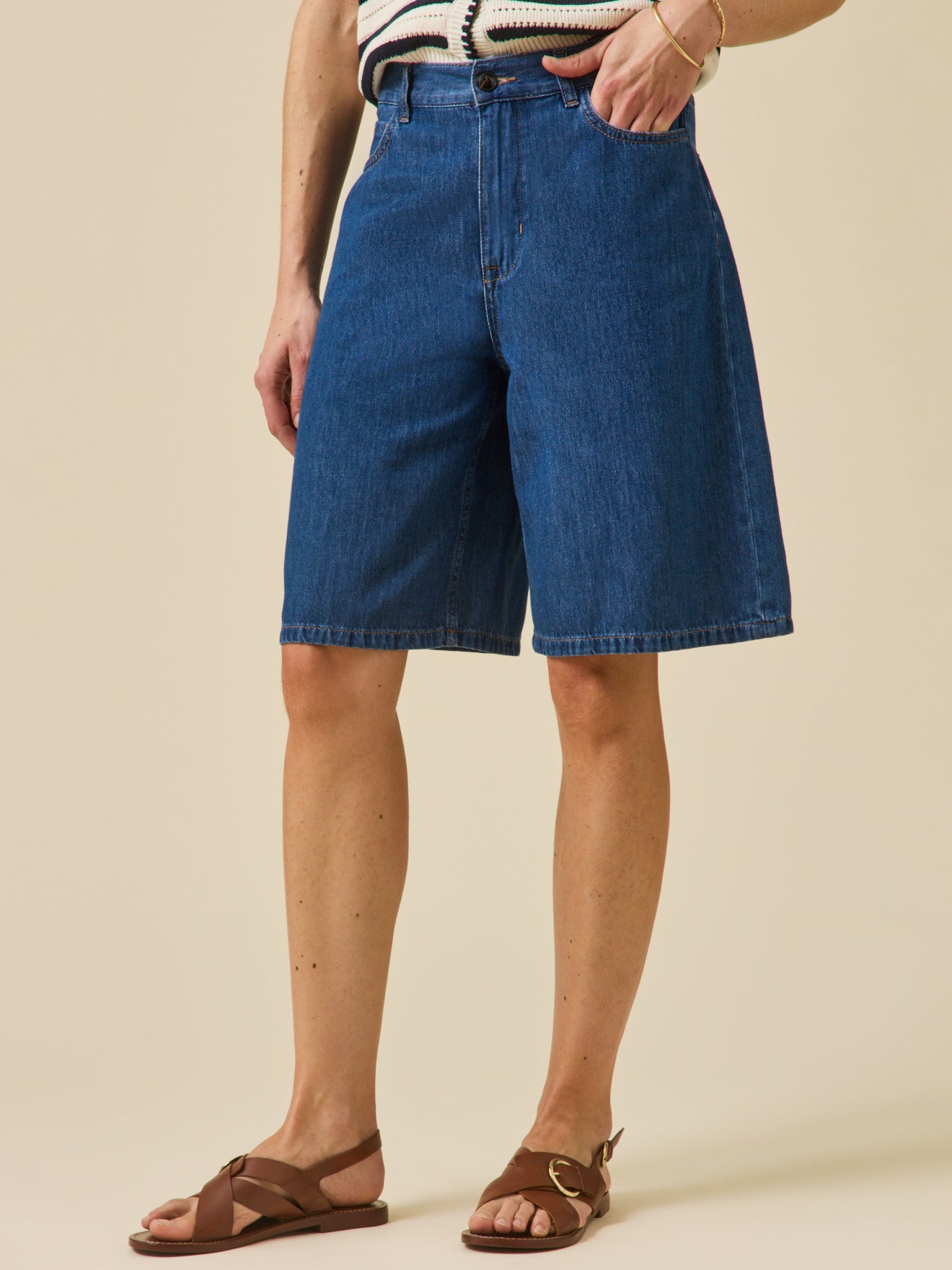 Leichte Damen-Bermudas aus Bio-Baumwolle