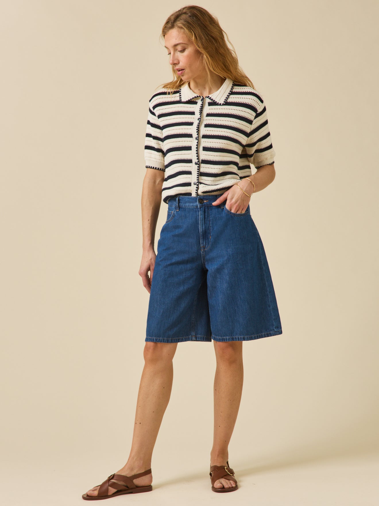 Leichte Damen-Bermudas aus Bio-Baumwolle