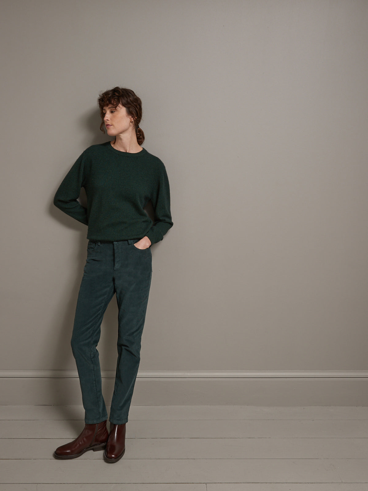 Slim Fit Damen-Jeans aus Cord
