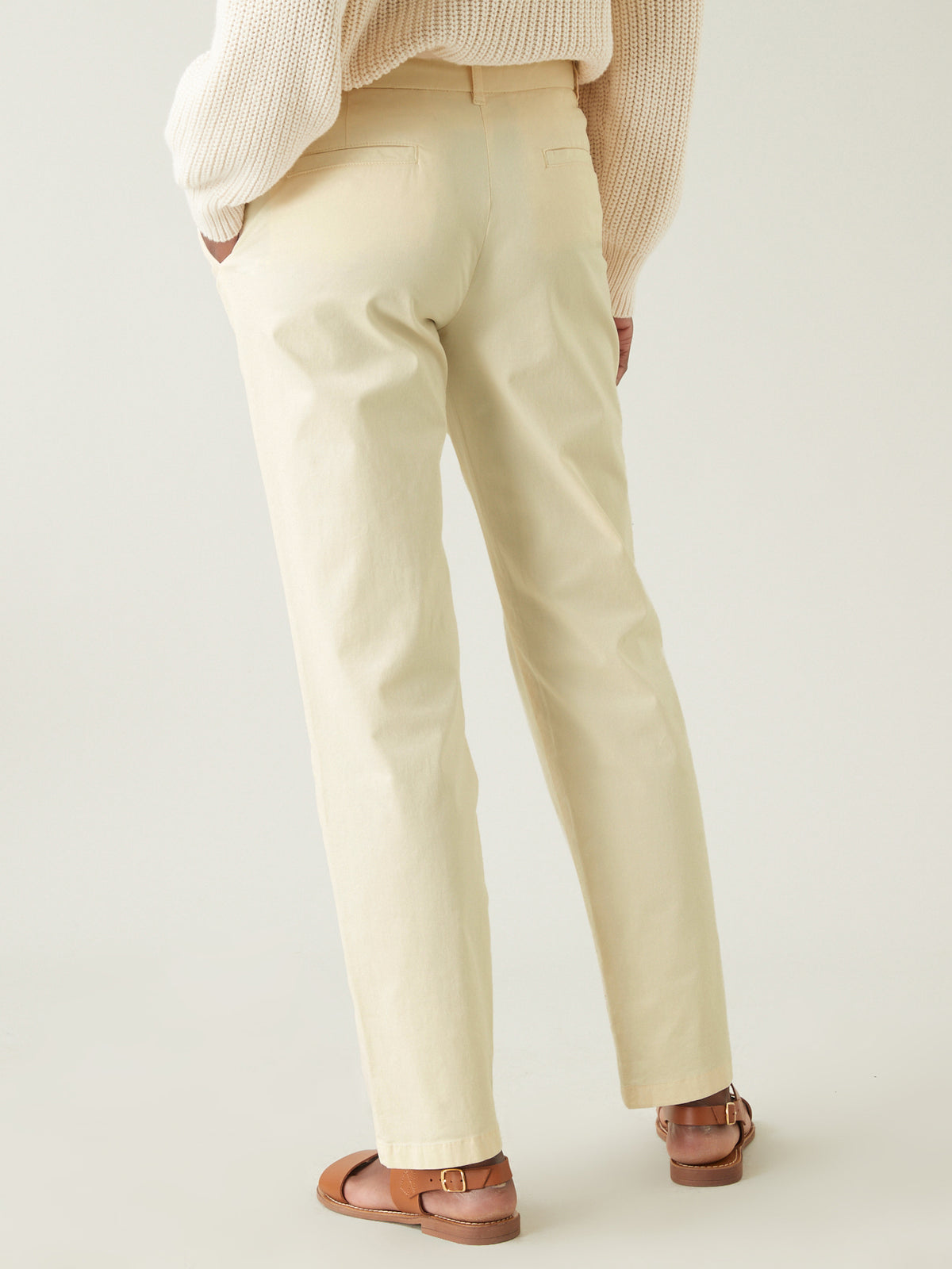 Damen-Chinohose aus Baumwoll-Stretch