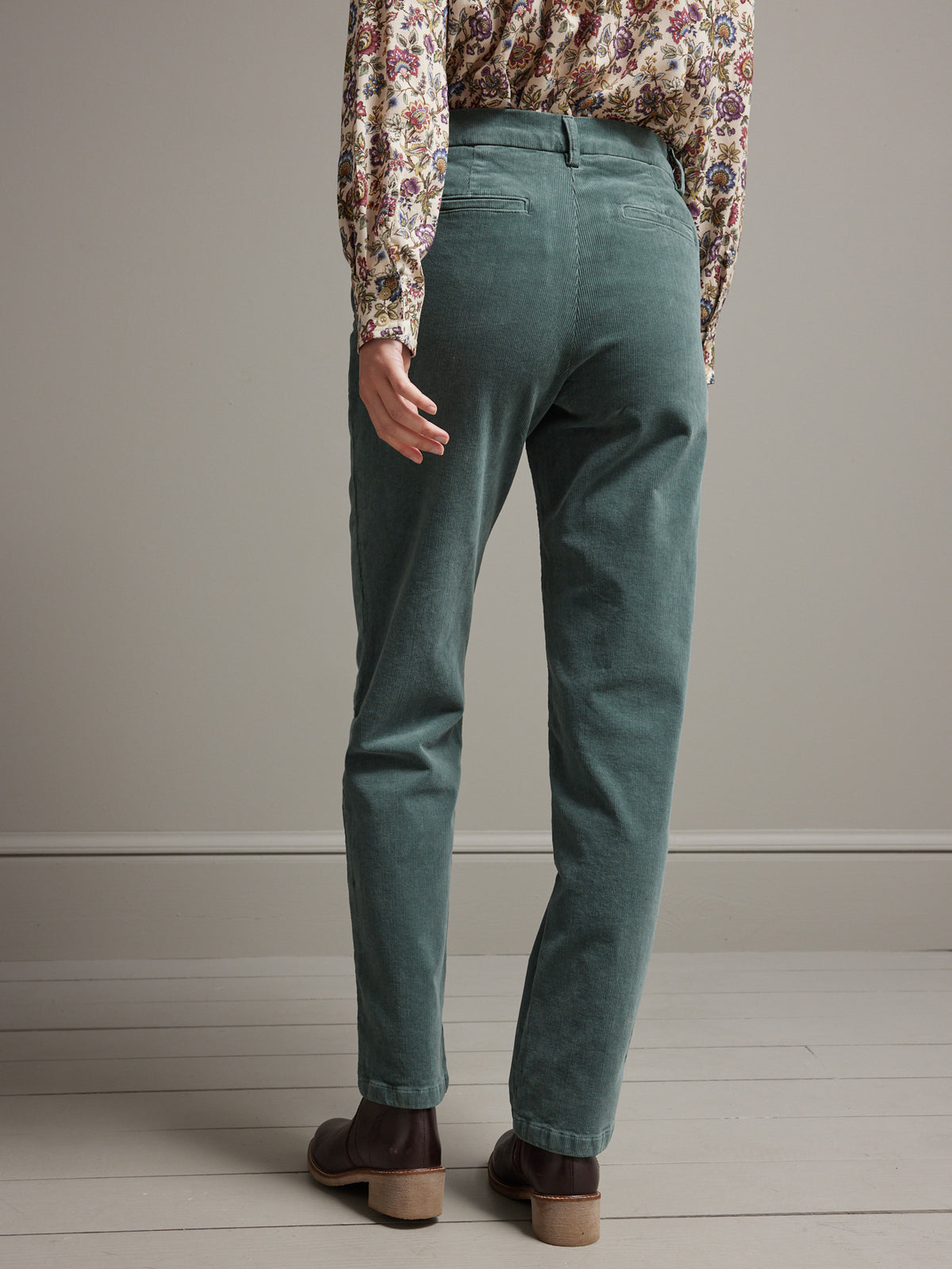 Pantalon chino velours milleraies femme Jade