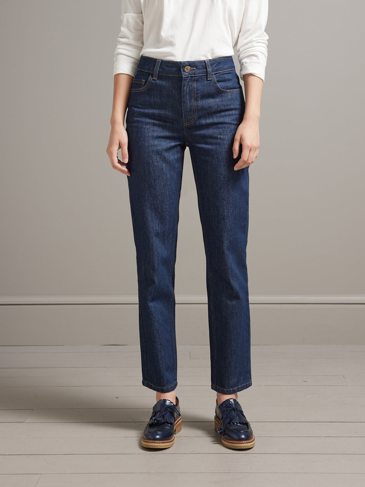 Damen Mom Jeans Andréa - Bio-Baumwolle, nachhaltiges Waschen