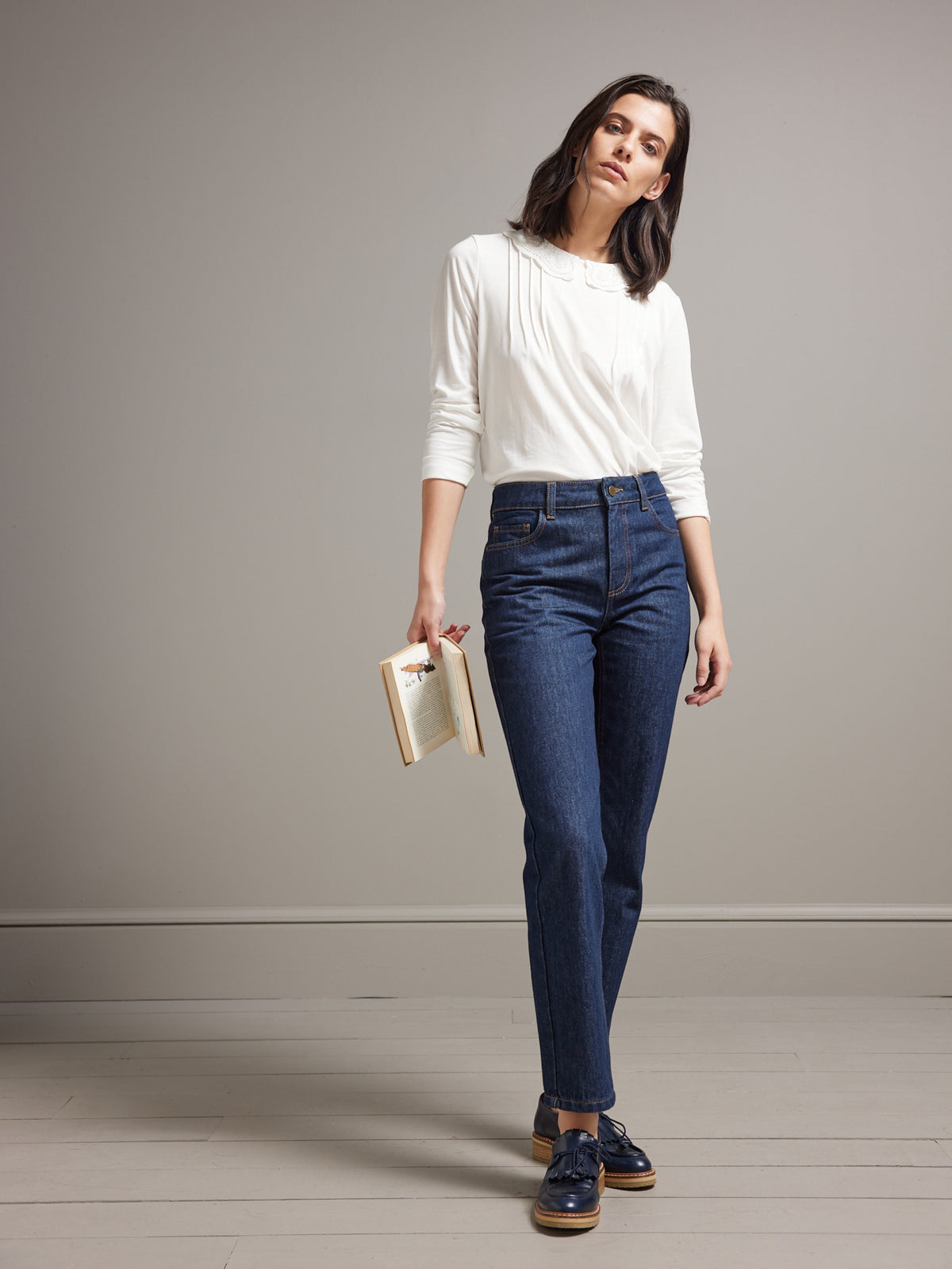 Damen Mom Jeans Andréa - Bio-Baumwolle, nachhaltiges Waschen