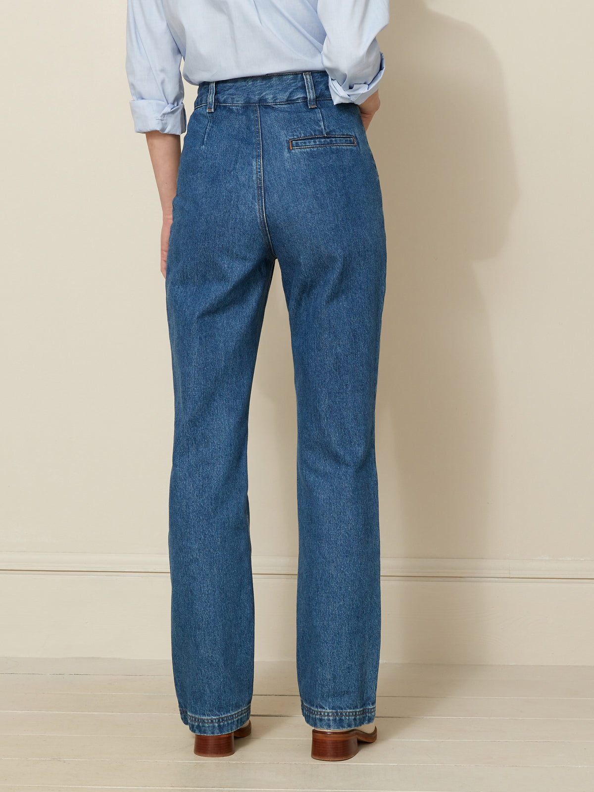 Jean bootcut femme Maria - coton biologique, délavage écoresponsable