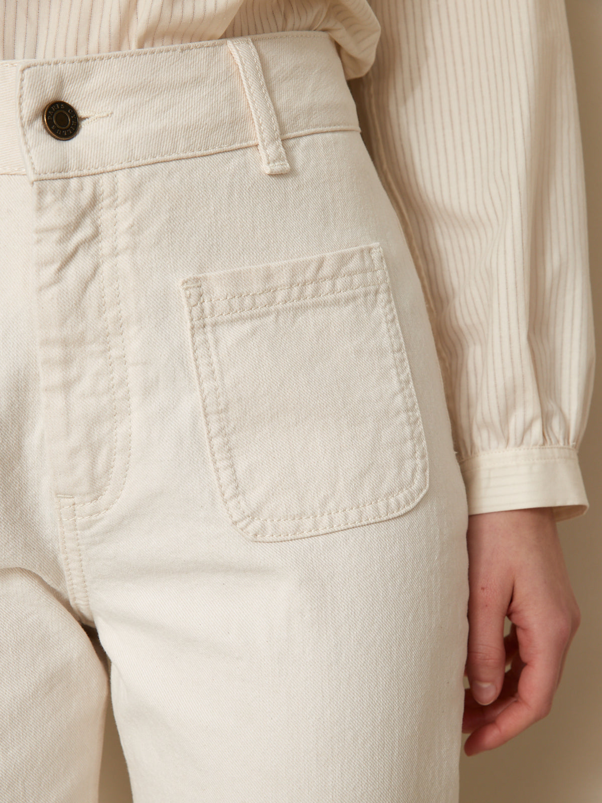 Jean bootcut femme Maria - coton biologique, délavage écoresponsable