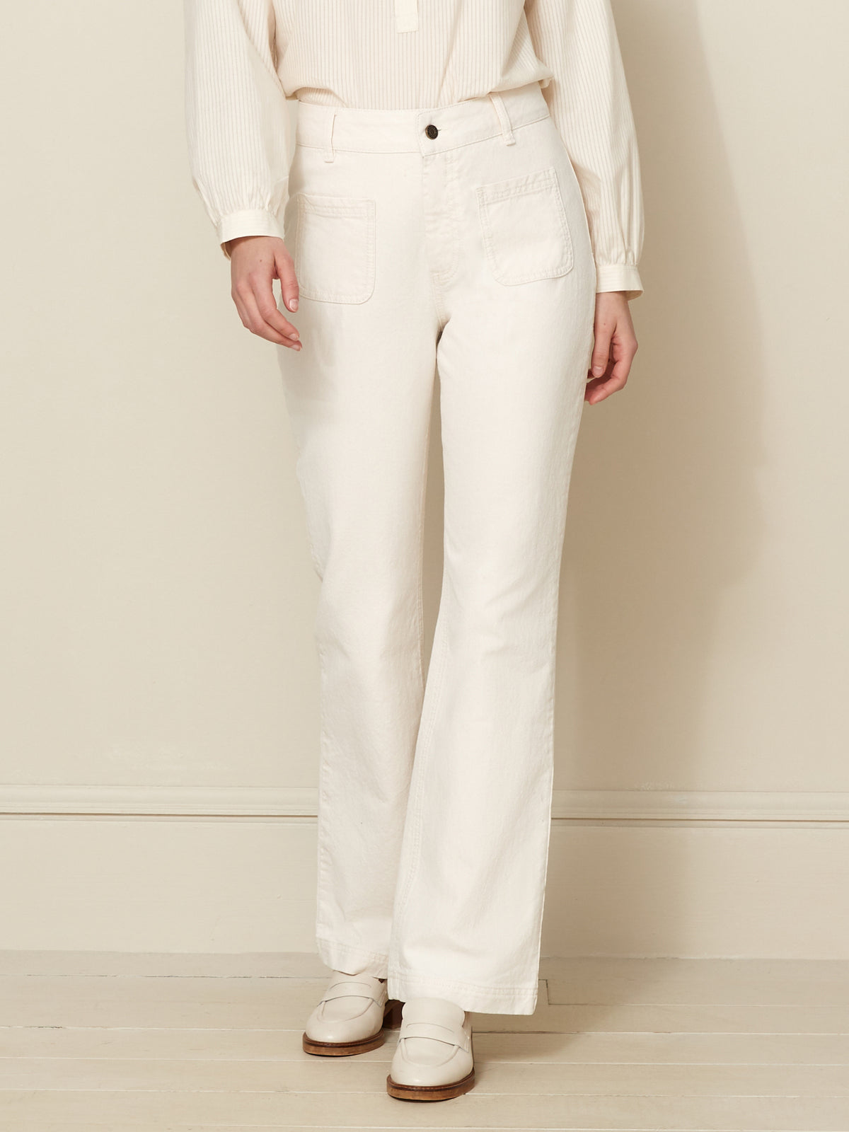 Jean bootcut femme Maria - coton biologique, délavage écoresponsable
