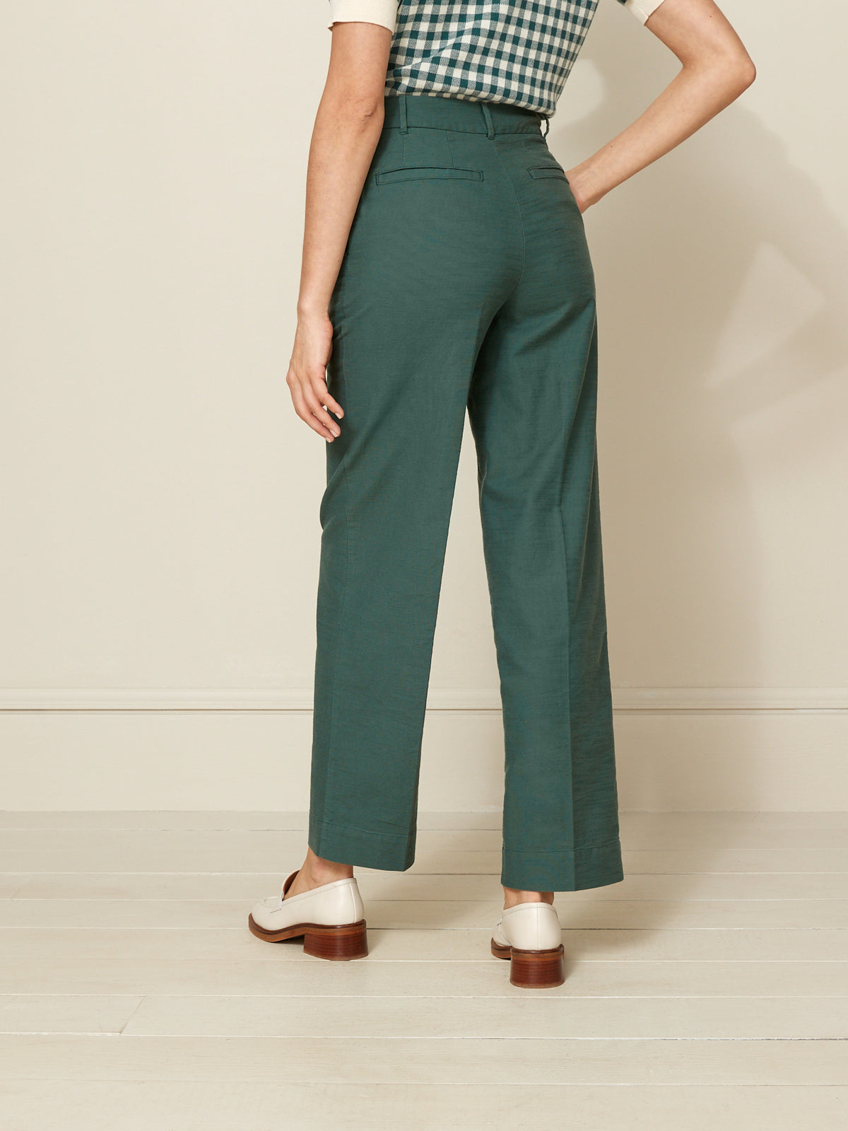 Pantalon large coton et viscose femme Mia