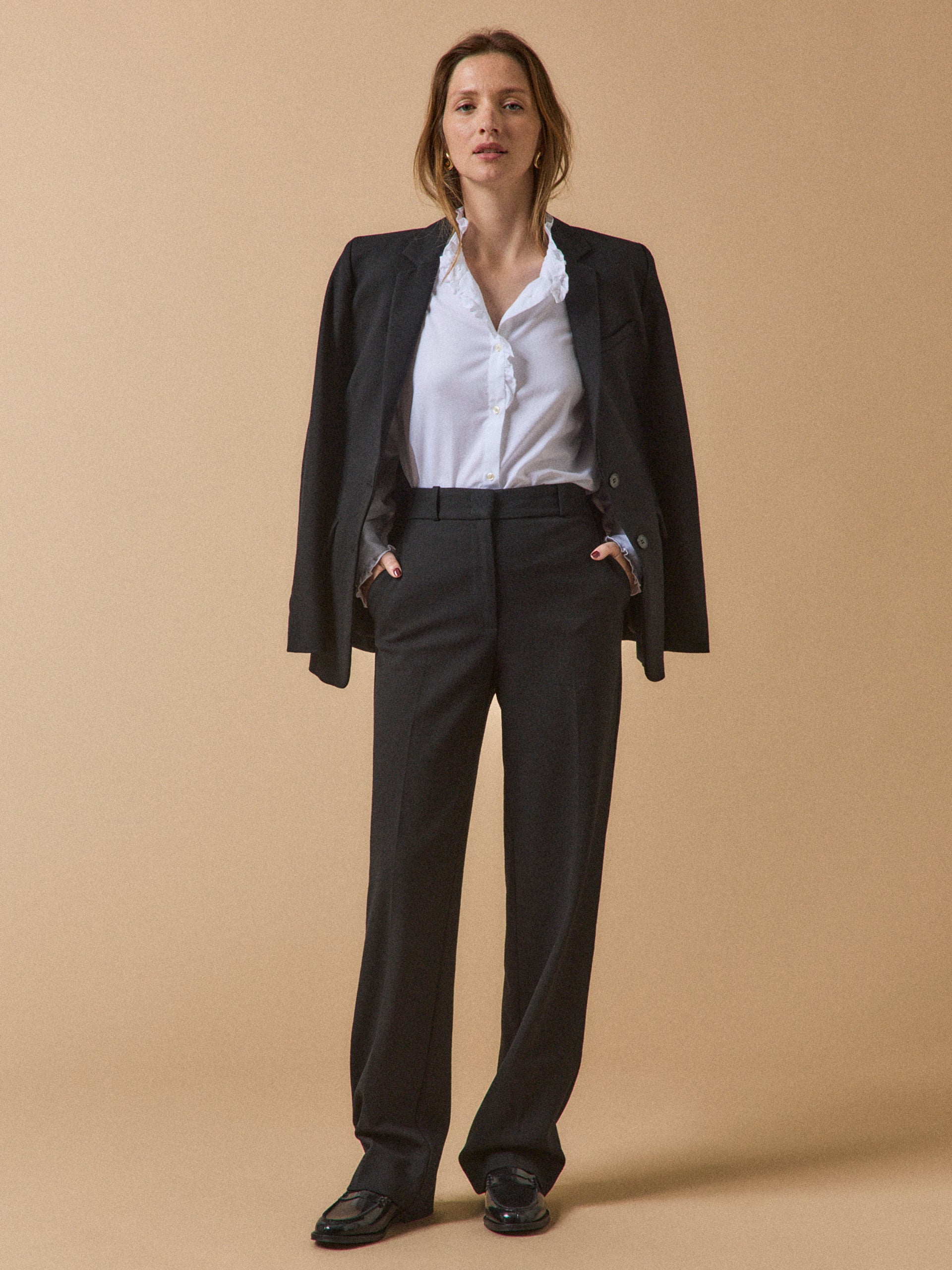 Pantalon droit tailleur femme Alma