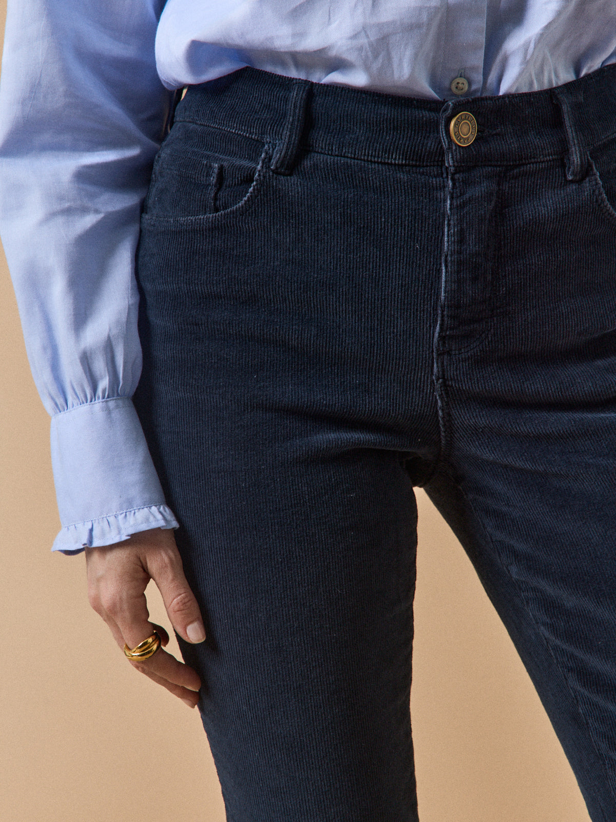 Pantalon slim velours femme Chloé