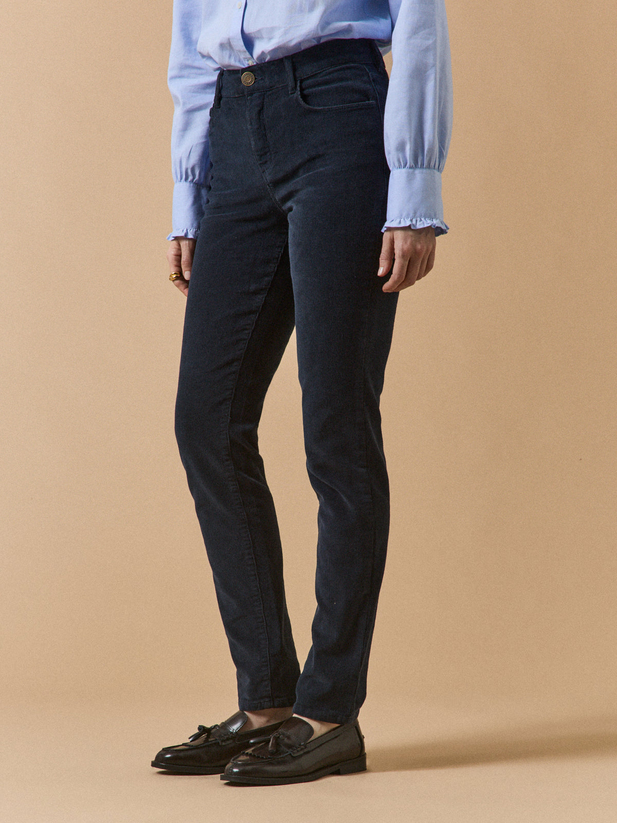 Pantalon slim velours femme Chloé