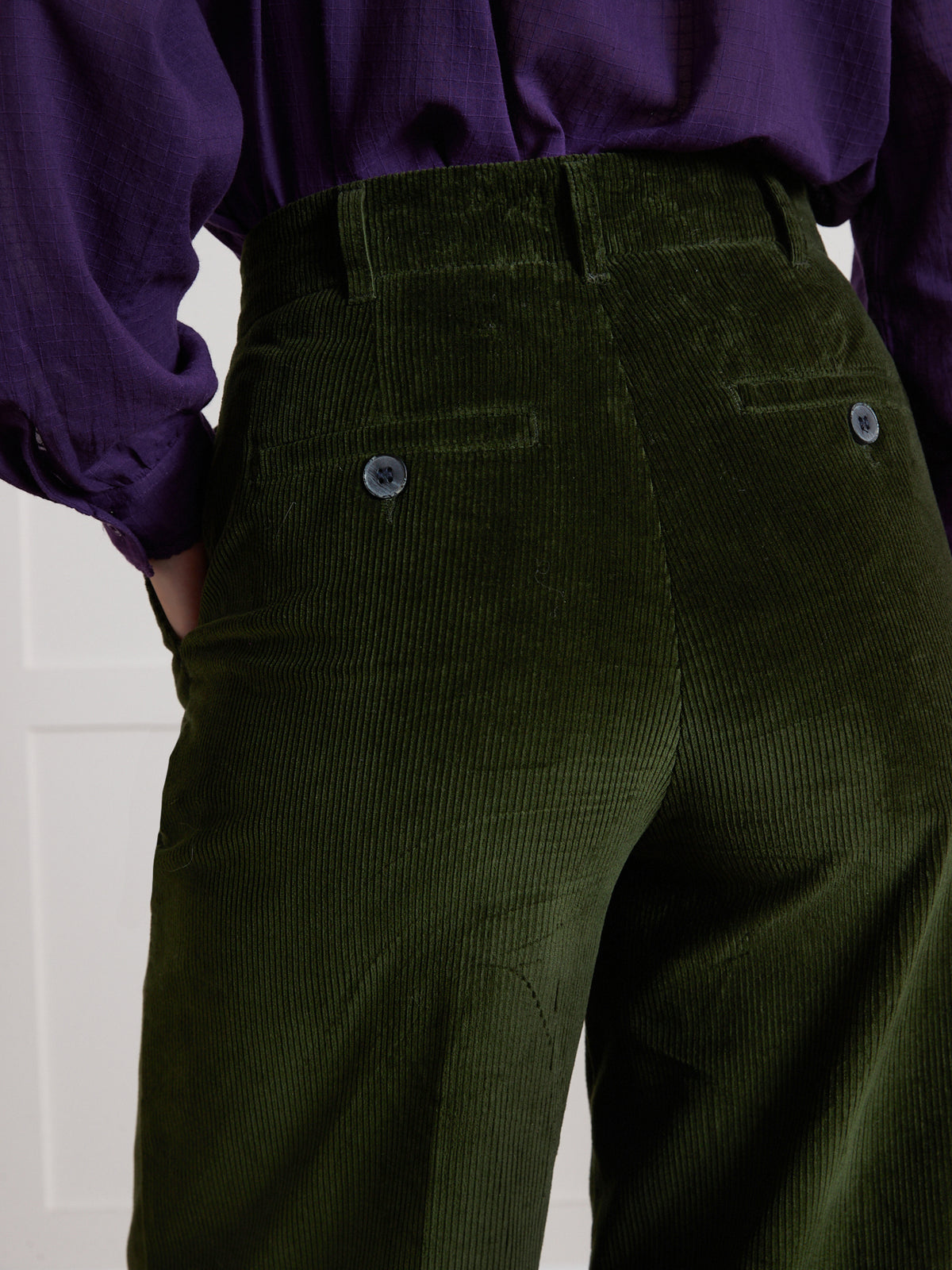 Damenhose aus Cord mit weitem Bein Sophie