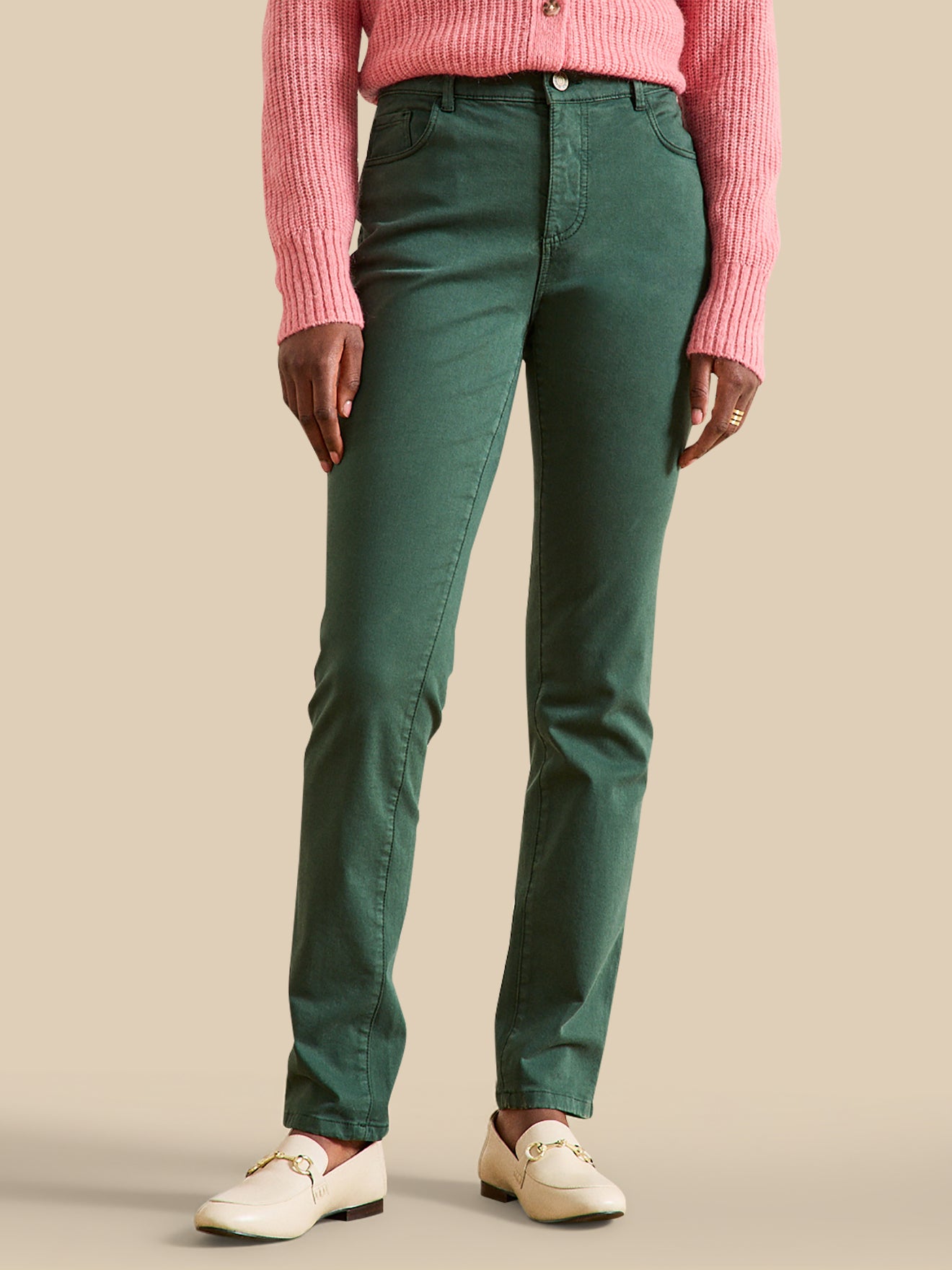 Farbenfrohe Slim Fit Damenhose Chloé