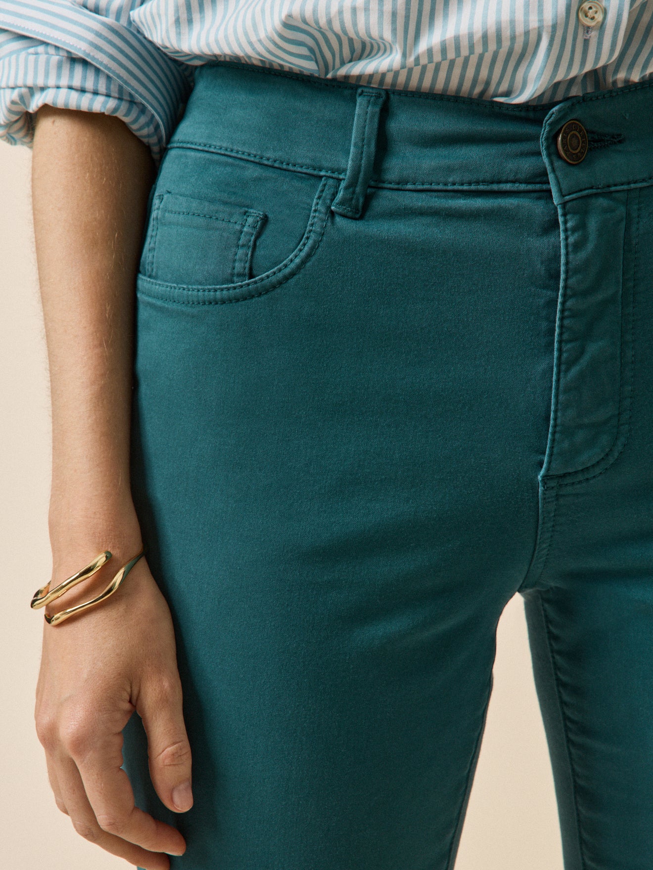 Pantalon slim couleur femme Chloé