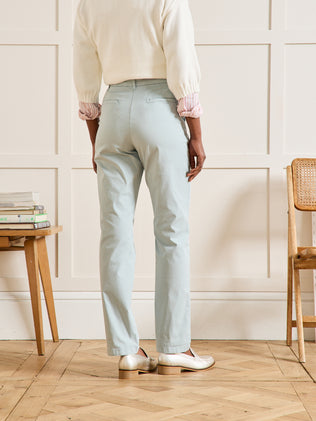 Damen-Chinohose Marine - Bio-Baumwolle